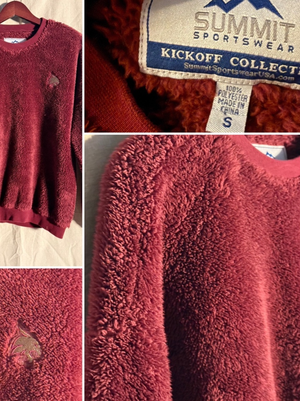 Summit Sportswear Texas State University Fuzzy Sweater (S)